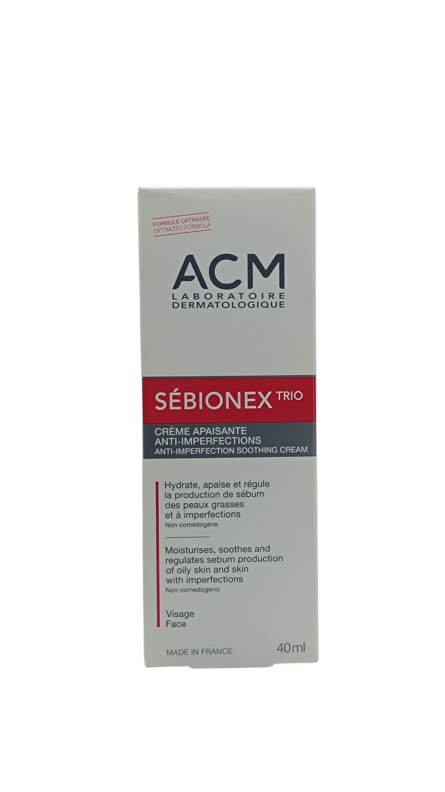 ACM SEBIONEX TRIO crème apaisante - Anti imperfections 40ML