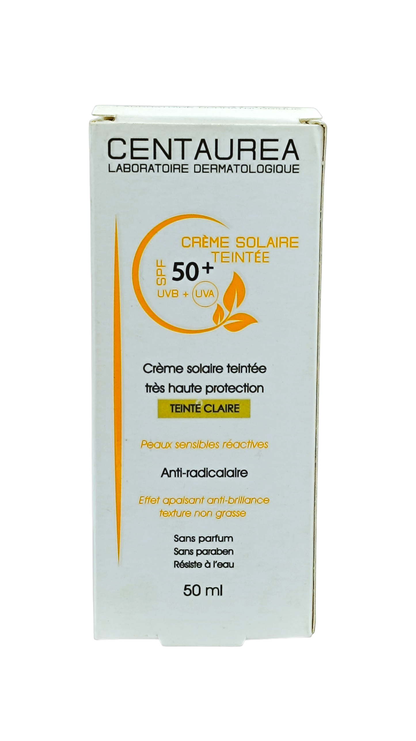 Centaurea Crème Solaire Teinté Claire spf 50+