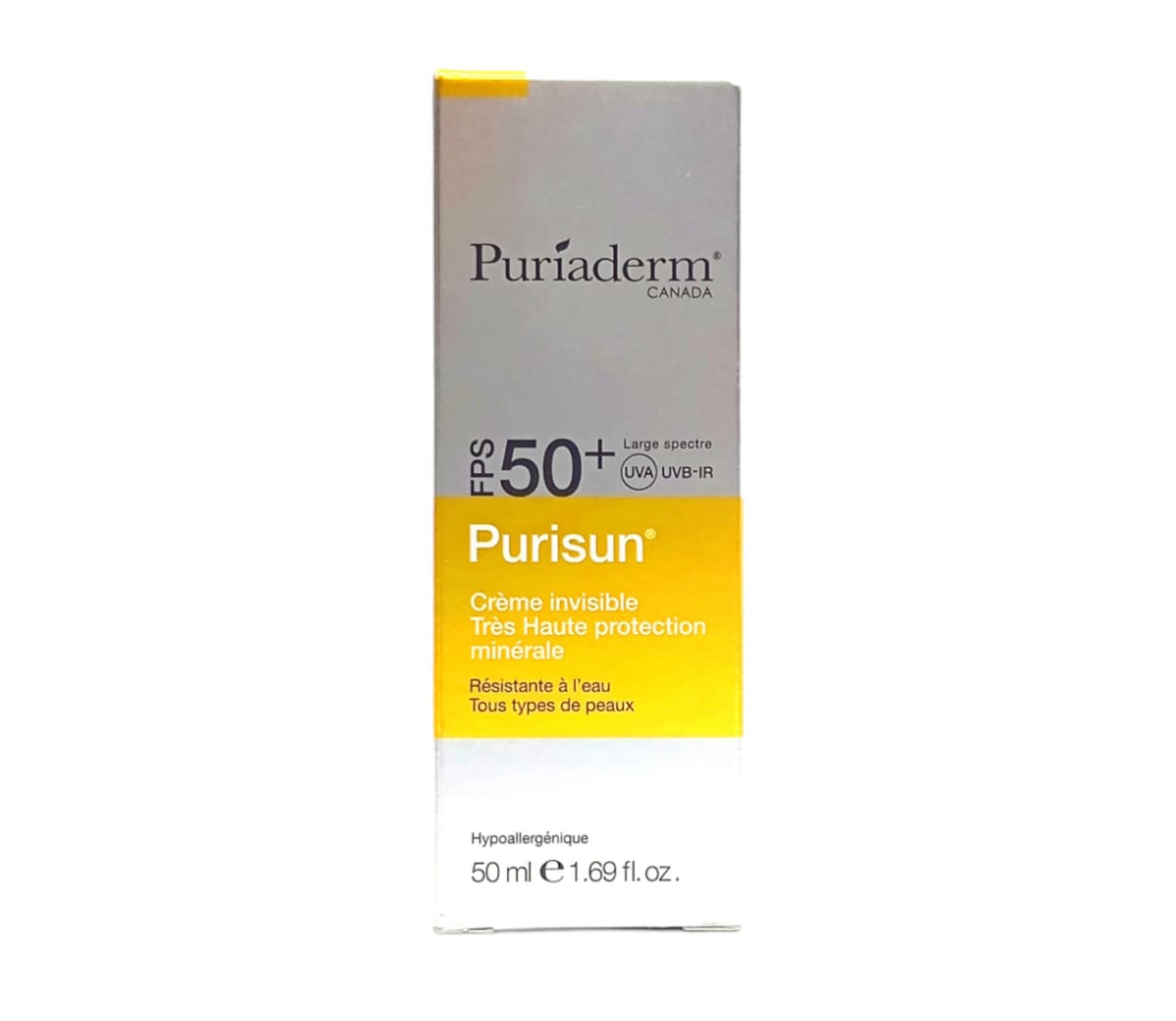 Puriaderm Purisun SPF 50+ Ecran Invisible 50ml