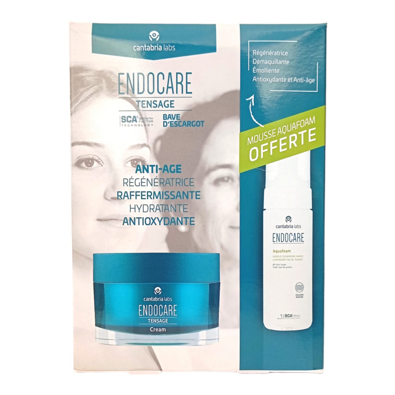 Endocare Tensage Crème+ Endocare aquafoam mousse OFFERT