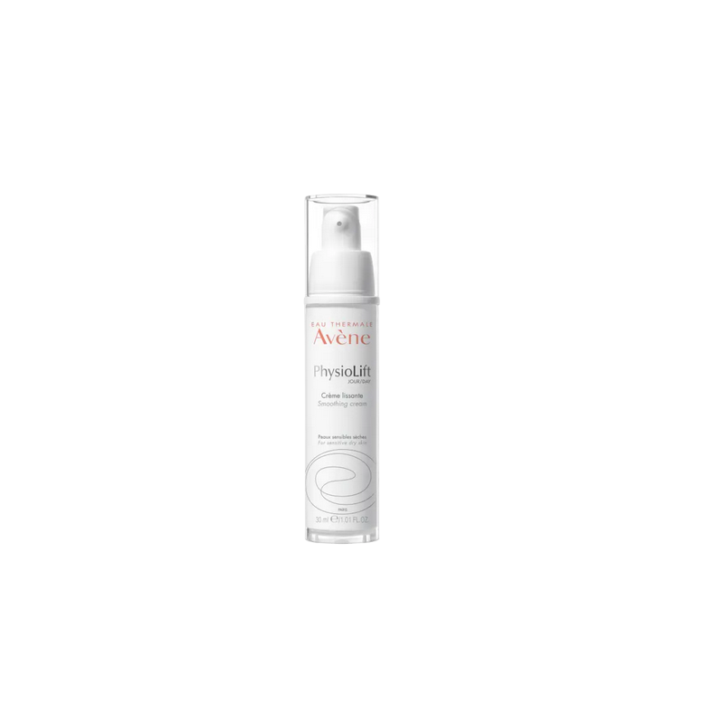 Avène PhysioLift Jour Crème Lissante 30ml flacon blanc avec bouchon spray
