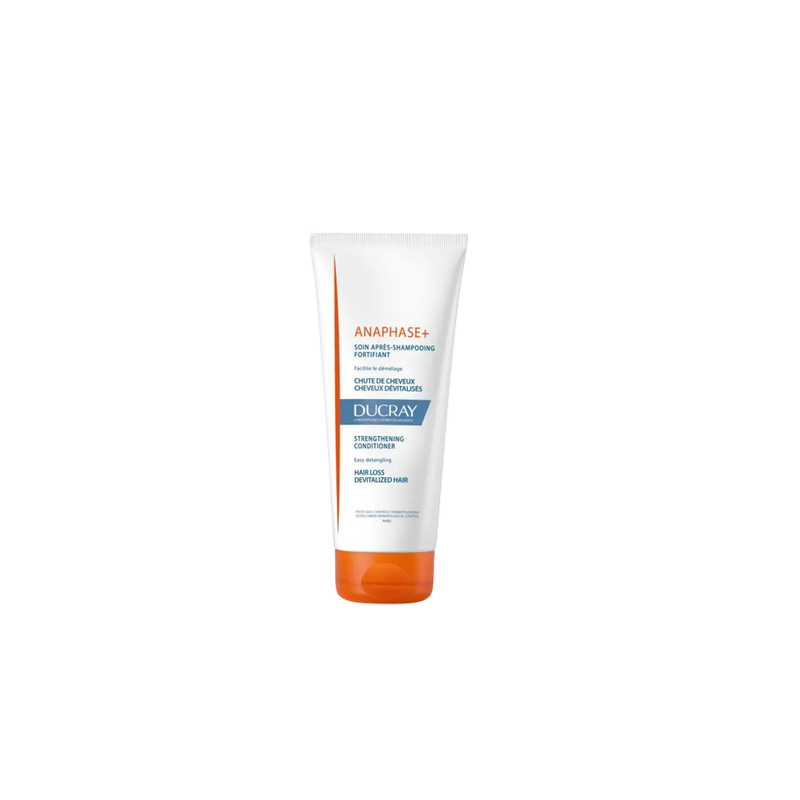 Ducray Anaphase+ Soin Après-shampooing Fortifiant 200mltube souple blanc avec bouchon orange clips