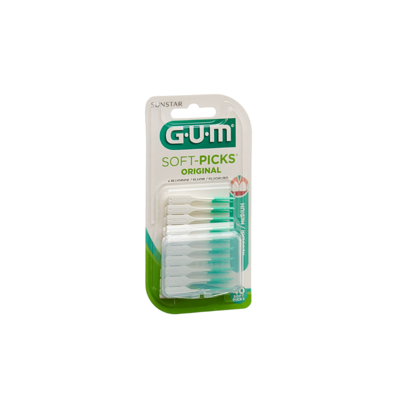 GUM-SOFT-PICKS-EMBOUT-CAOUT-632 dans son ambalage carton plastique