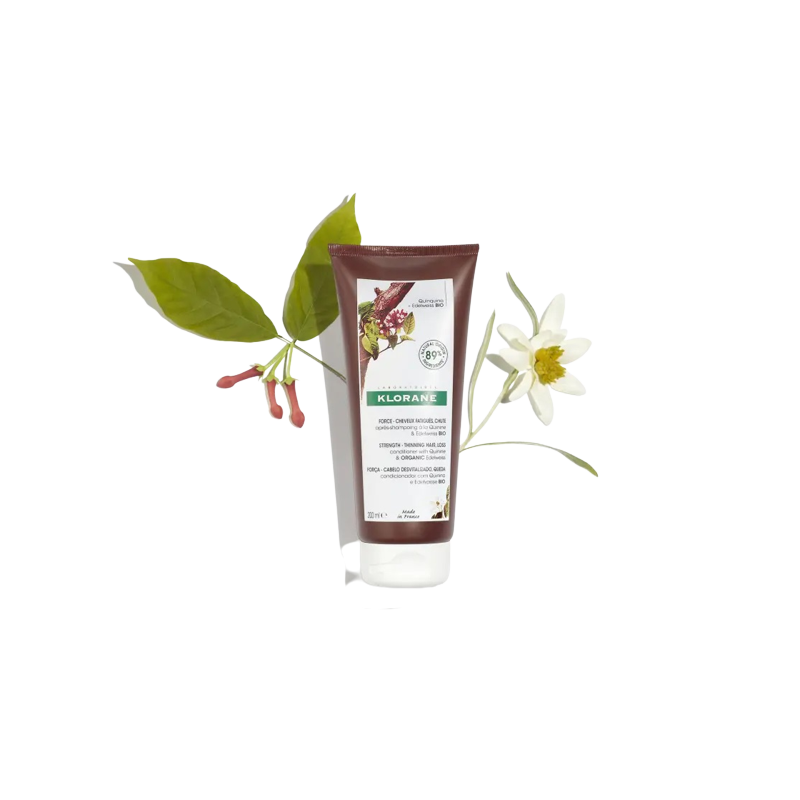 Klorane Après-shampoing à la Quinine & Edelweiss BIO 200ml flacon souple avec bouchon clips