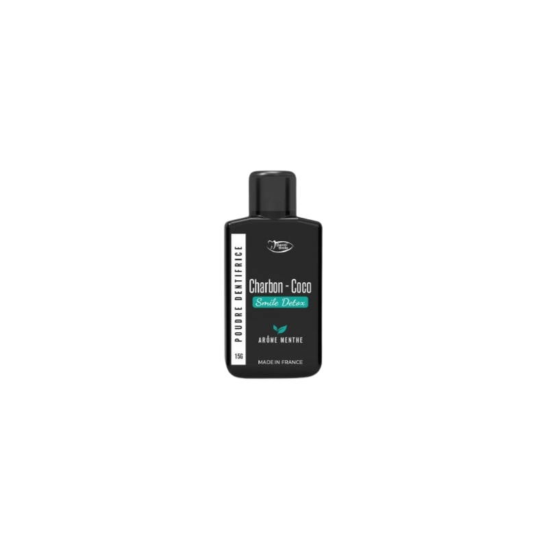 Dentismile Dentifrice en Poudre Arôme Menthe 15g flacon noir avec bouchon à visser