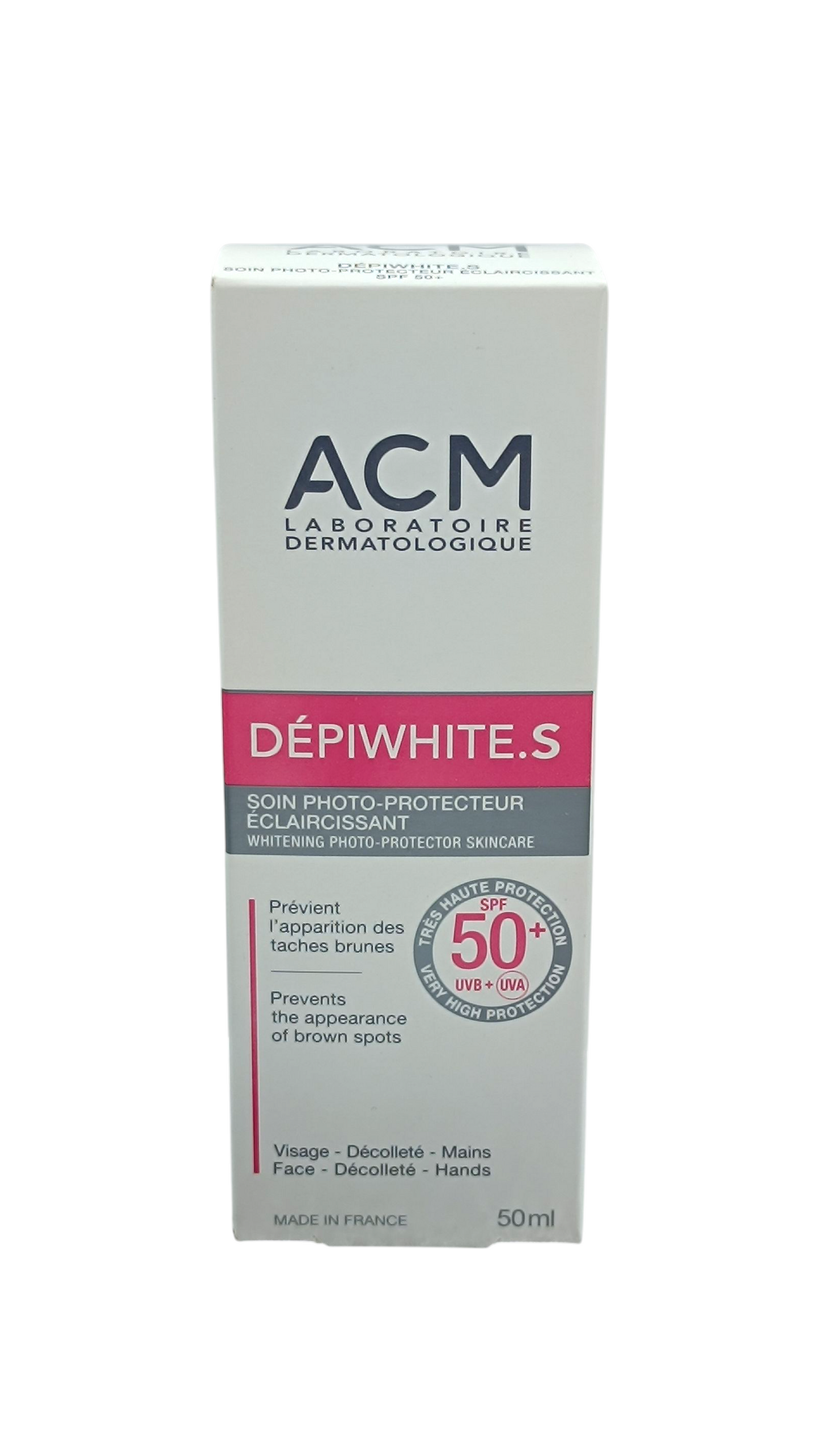 ACM Dépiwhite.S SPF 50+ Soin Photoprotecteur Éclaircissant 50ml