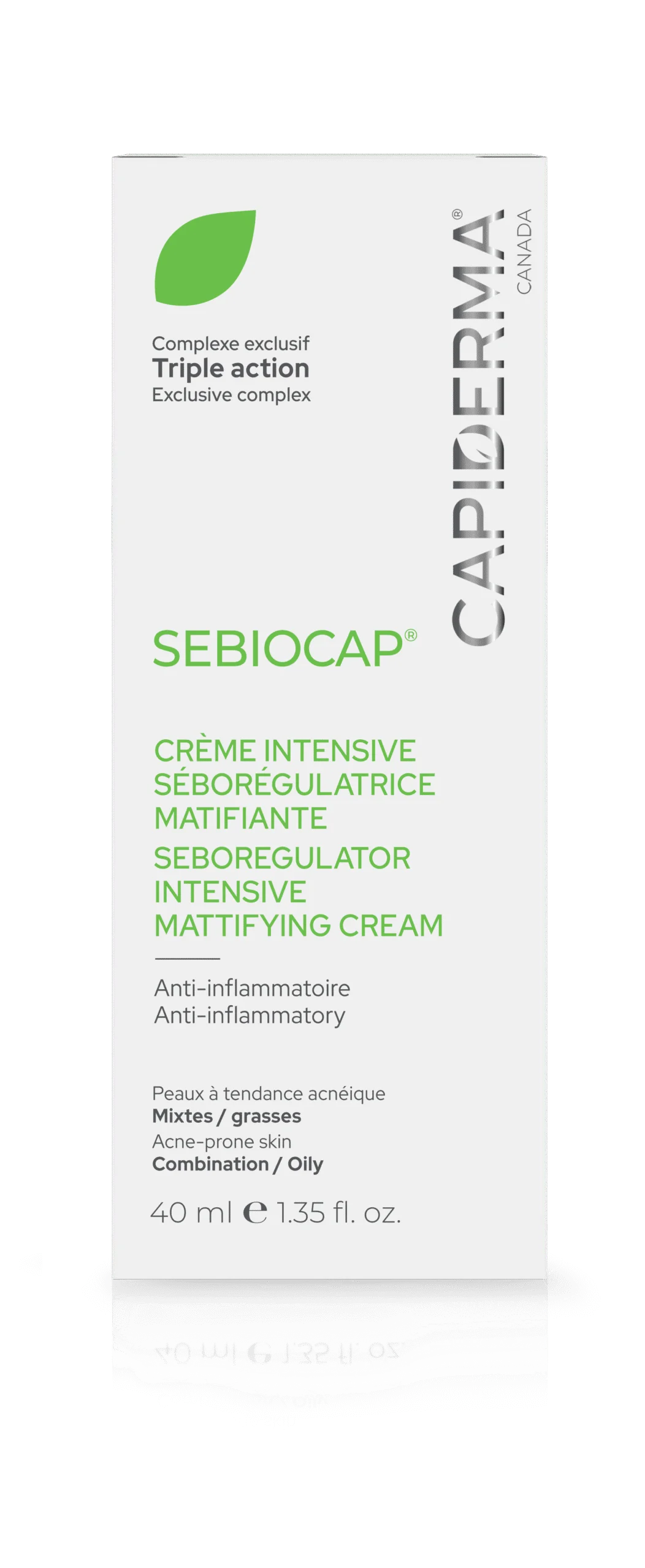 Capiderma Sebiocap Crème Anti Inflammatoire 40ml