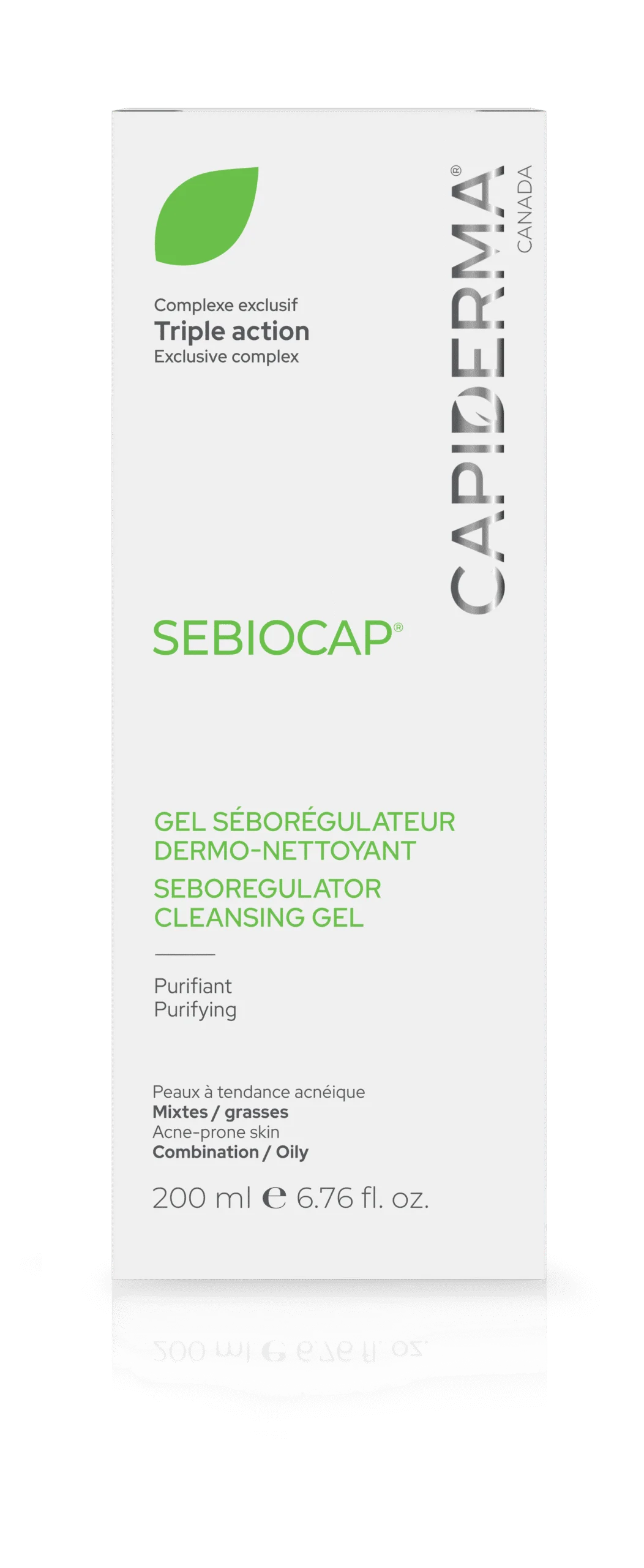 Capiderma Sebiocap Gel Nettoyant 200ml