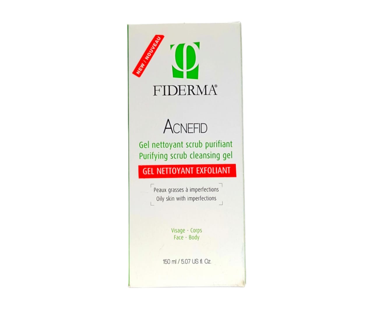Fiderma Acnefid Gel Nettoyant Exfoliant 150ml