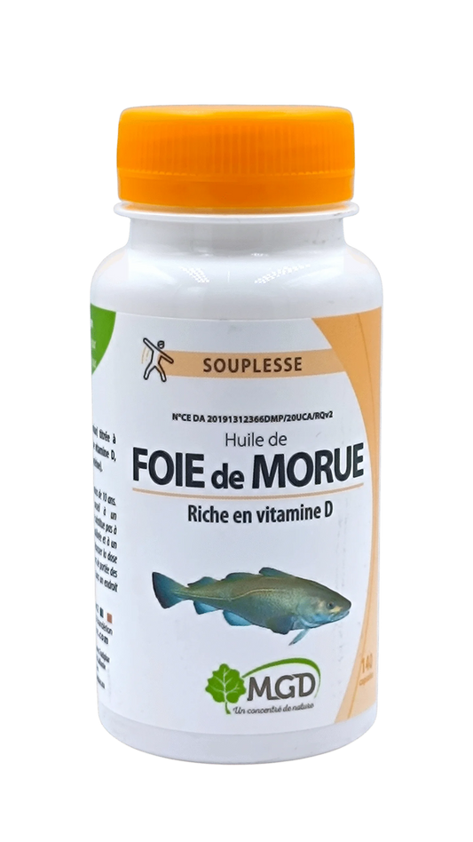 MGD Nature Huile de Foie de Morue 140 Capsules