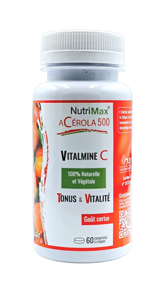 Nutrimax Acérola 500 Goût Cerise 60 Comprimés