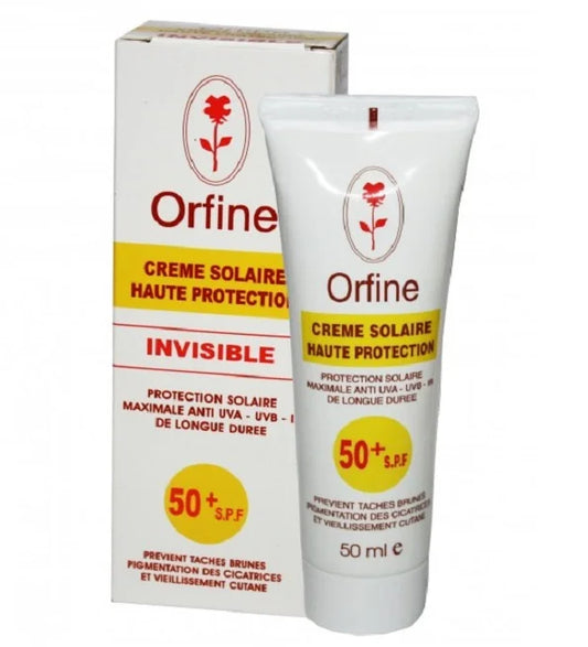 Orfine Crème Solaire SPF 50+ Invisible 50ml