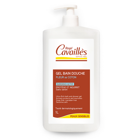 Rogé Cavaillès Gel Bain Douche Fleur de Coton 1L