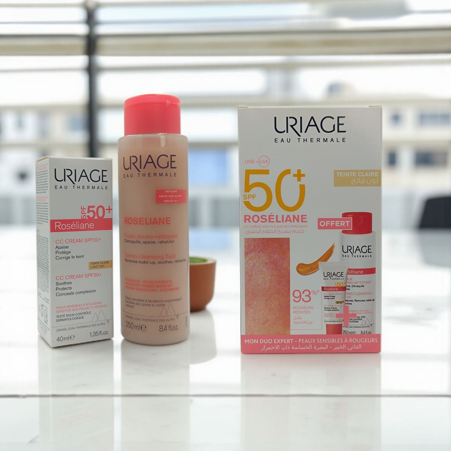 URIAGE PACK ROSELIANE + DERMO nettoyant