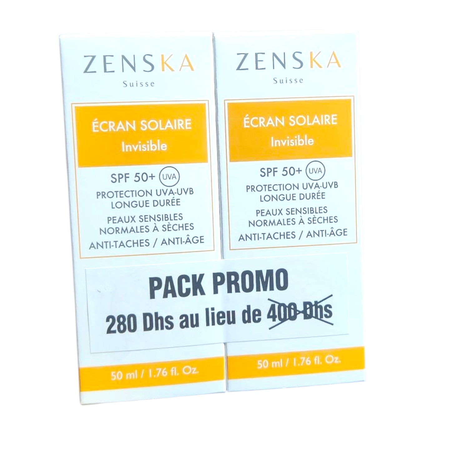 ZENSKA PACK PROMO Crème solaire invisible