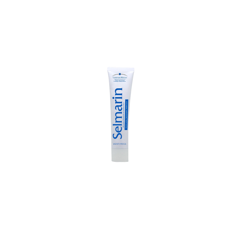 Dermo-Soins Selmarin Pâte Dentifrice 80g, tube souple blanc avec bouchon à visser