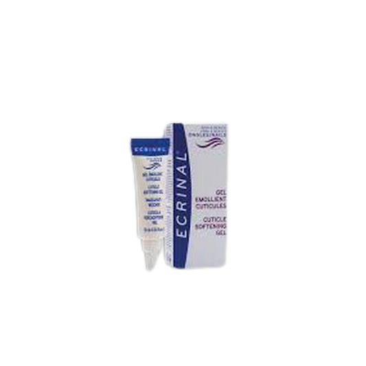 Ecrinal Gel Cuticules Émollient 10ml flacon souple blanc et bleu