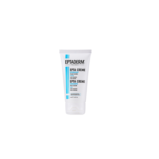 Eptaderm Epta Crème Hydratante 50ml tube souple blanc avec bouchon clips