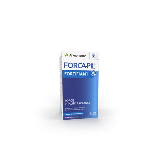 Arkopharma Forcapil Cheveux et Ongles Formule Fortifiante 180 Gélules dans sa boite bleu et blanc