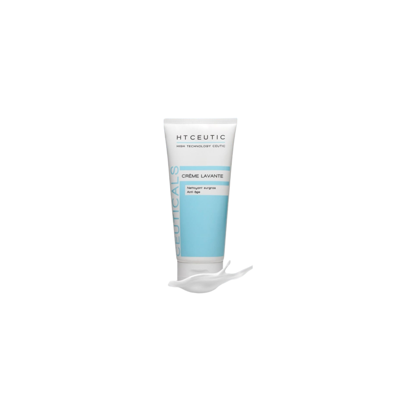 Ht ceutic crème lavante 200 ml tube souple blanc avec bouchon clips