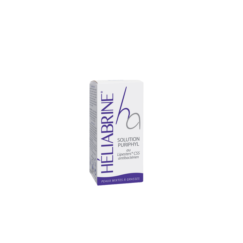 Heliabrine HA Solution Puriphyl 30ml dans sa boite cartonnée blanche et bleu