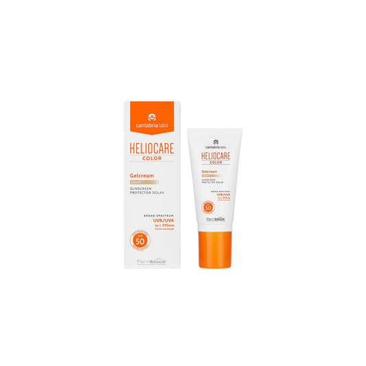 Heliocare Color Gel crème Light SPF50 50ml tube souple blanc et bouchon orange