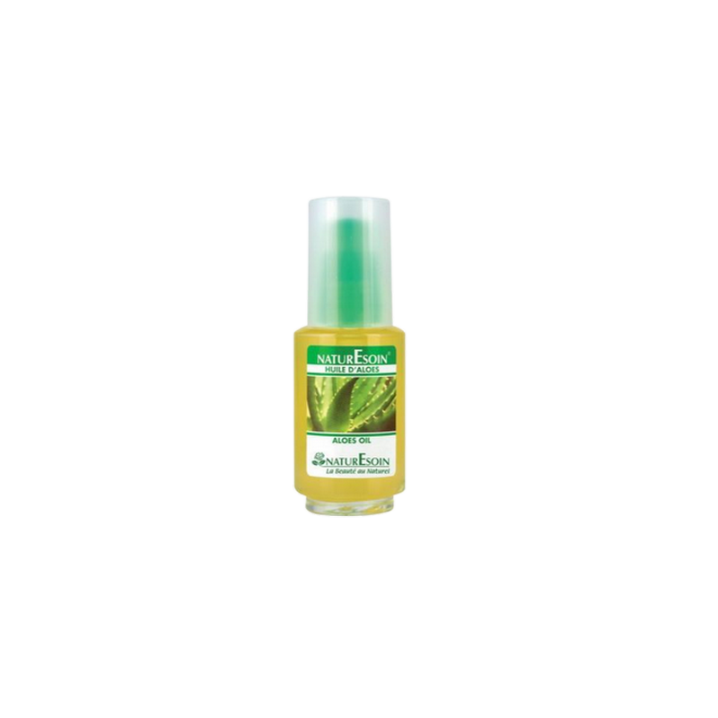 Naturesoin Huile d'Aloès 50ml flacon transparent avec bouchon facile